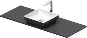 Duravit Konsolenwaschtisch Sivida in Grau Matt, B/T: 128 x 50 cm - Bild 1