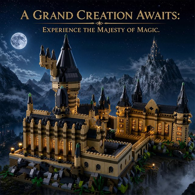 Hot Toys Hogwarts Mittelalterliches Magisches Schloss, Bausteine-Set, 6000 Teile - Bild 1