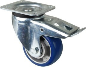 BS Schwerlastrolle mit Schraubbefestigung aus Aluminium in Blau (L620.B92.125) - Bild 1