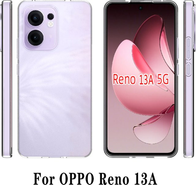 Transparente Silikon-Handyhülle für Oppo Reno 13A CPH2699 5G, ultradünne Schutzhülle - Bild 1