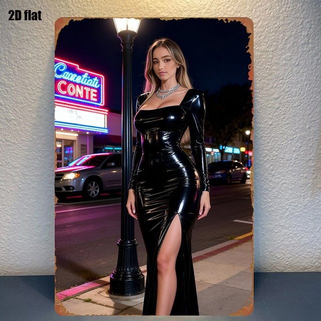 CIFBUY Metall-Blechschild Retro Wandkunst mit Typografie, B/H: 20 x 30 cm, Mehrfarbig - Bild 1