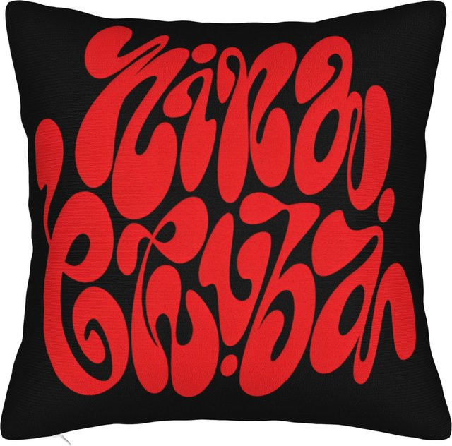 Nina Chuba Kissenbezug mit grafischem Design in Schwarz, B/H: 40 x 40 cm - Bild 1