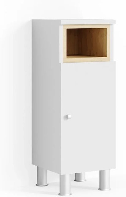 Vicco Badschrank Aquis Midischrank in Weiß und Eiche, B: 30 cm, H: 82 cm - Bild 2