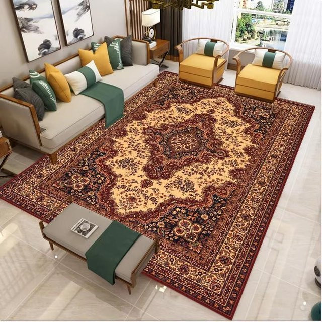 Retro Persischer Teppich Binchi Fitness in Braun, B/L: 40 x 120 cm, Rutschfest und Verschleißfest im Ethnischen Stil - Bild 1