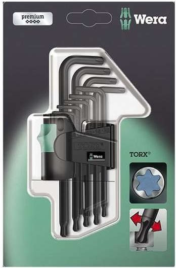 Wera 967 PKL/9 SB SiS Innen-TORX Winkelschraubendreher-Set, 9-teilig, Schwarz - Bild 3