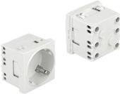 Delock Easy 45 Steckdose Typ F 2P+E mit Verschluss 16 A 250 V weiß RAL 9003 10er Packung - Bild 1
