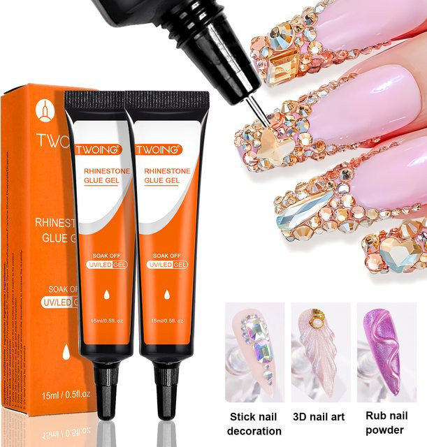 TWOING Gel-Nagelkleber für Strasssteine, 15 ml - Bild 1