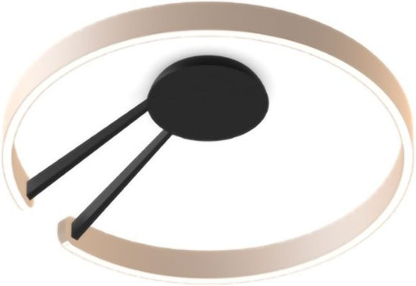 Occhio Mito aura 60 LED-Wand- und Deckenleuchte in Schwarz matt und Gold matt mit Occhio air Modul und dimmbarer Lichtfarbe 2700K - 4000K - Bild 1