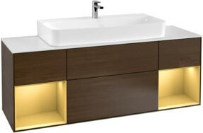 V&B Waschtischunterschrank Finion in Lackoptik, B/T/H: 160 x 50,1 x 50,1 cm - Bild 1