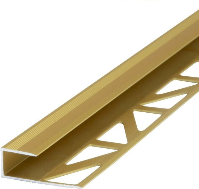 Dalsys Abschlussprofil aus Aluminium in Gold, Länge: 200 cm - Bild 1