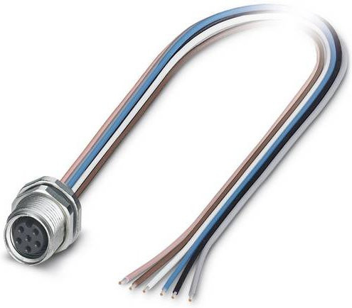 Phoenix Contact 1456103 Sensor-Aktor-Einbausteckverbinder M8 Buchse mit 6 Polen, Multicolor, 0,50 m Länge - Bild 1