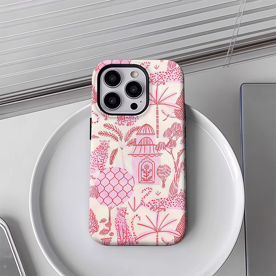Potdemiel Cherry Paradise Pink Robuste Magnetische Handyhülle für iPhone 17 16 15 14 13 Pro Max Plus - Bild 3