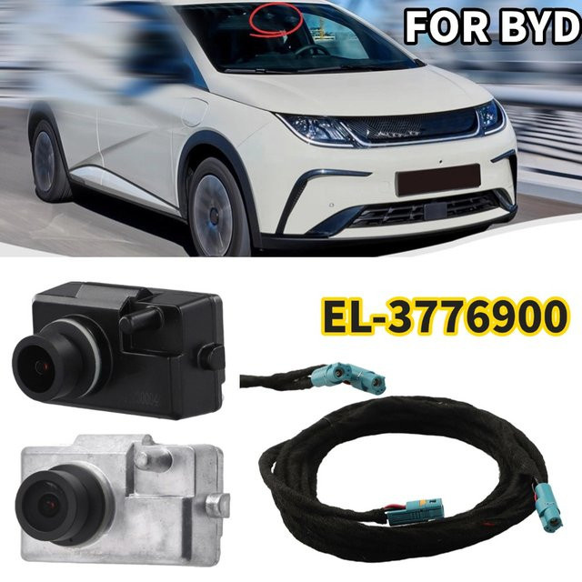 BYD EL-3776900 Dashcam mit ADAS und GPS, Fahrzeugmontierter DVR Drive Recorder in Schwarz inklusive Verkabelung und Stromkabel - Bild 1