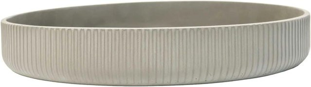 Vivanno Pflanzschale Oryven in Grau aus Fiberglas, B/T/H: 30 x 30 x 5 cm - Bild 1