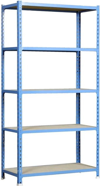 PROREGAL Schwerlastregal Big Muli mit 5 verstellbaren Fachböden, Blau, H x B x T: 200 x 110 x 40 cm - Bild 1