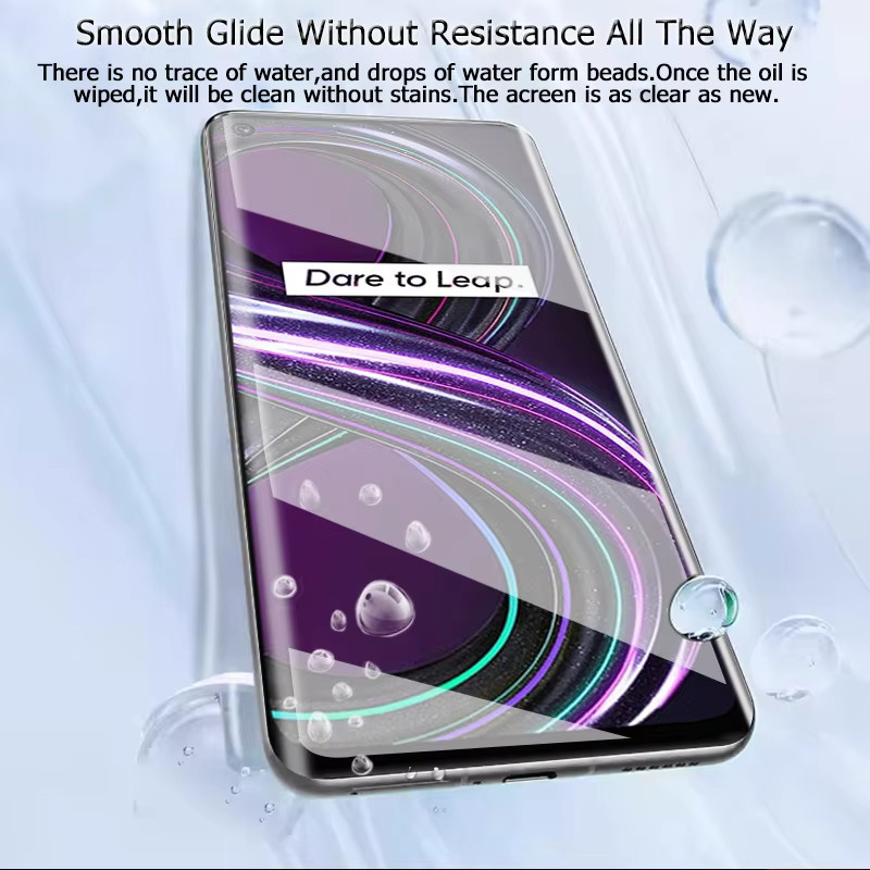 3er-Set gehärtetes Glas für Realme 8s 5G, 6,5 Zoll, transparent, Fingerabdruck-Entsperrung kompatibel - Bild 2