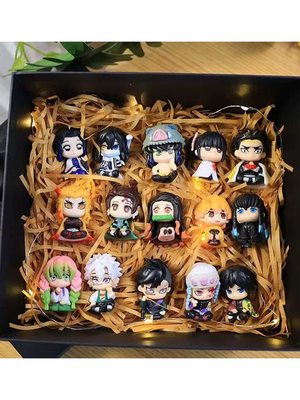 Q Posket Demon Slayer Kimetsu No Yaiba Figuren Set aus Kunststoff in Mehrfarbig als Desktop-Dekoration - Bild 4