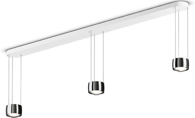 Occhio Sento sospeso LED-Pendelleuchte in Dark Chrome mit Glaslinse und warmweißem Licht (2700K) - Bild 1