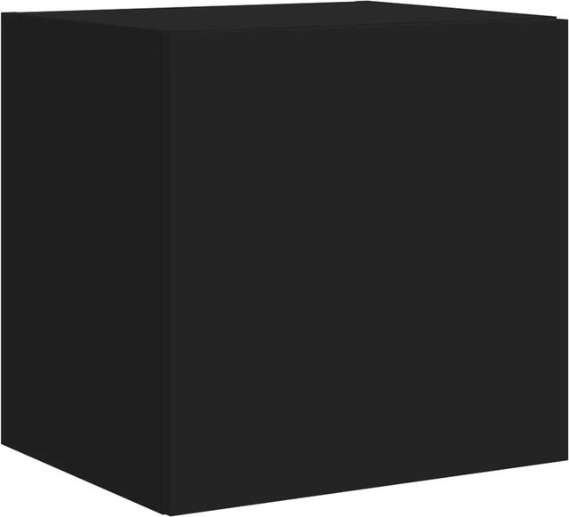vidaXL TV-Wandschrank mit LED-Beleuchtung in Schwarz, modern und matt, B/T/H: 40,5 x 35 x 40 cm - Bild 1