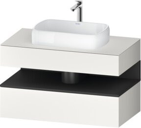 Duravit Waschtischunterschrank Qatego in Grau und Weiss, B/T/H: 100 x 55 x 60 cm - Bild 1
