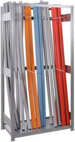 Regalwerk BERT Langgutregal Anbaufeld Stecksystem aus Stahlblech, Farbe: Mehrfarbig, H x B x T: 200 x 100,5 x 60 cm - Bild 1