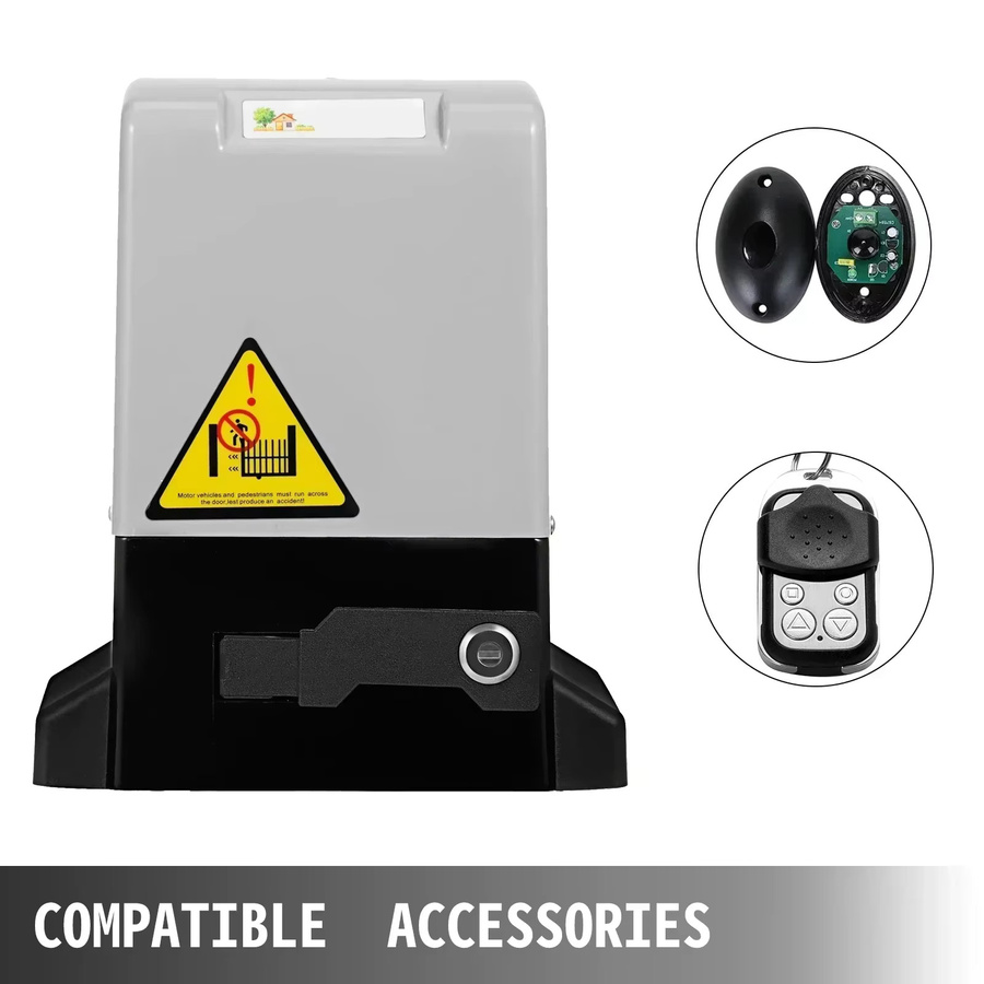 SIHAO Elektrischer Schiebetoröffner mit 4m Zahnstangen-Antrieb und 2 Schlüsseln, Schwerlast-Automatik-Toröffner für 1300LBS - Bild 3