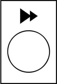 Schneider Electric Symbolschild ZB2BY4903 in Weiß und Schwarz - Bild 1
