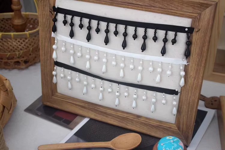 Anhänger Perle Fransen Spitze, DIY Material - Bild 3
