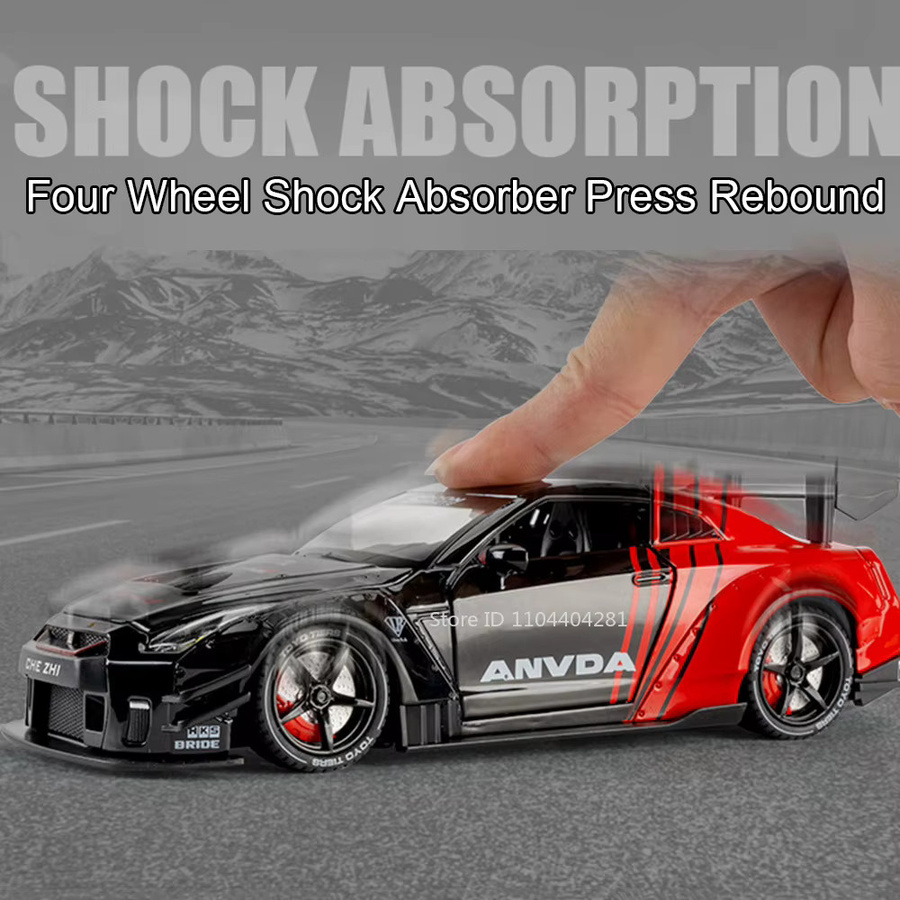 MAKEDA GTR Diecast Modell, 1:24, Metall, mit Sound und Licht - Bild 3