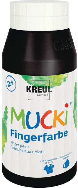 MUCKI Fingerfarbe Schwarz mit Bitterstoffen ab 3 Jahren - Bild 1