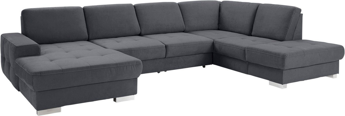 sit&more Wohnlandschaft Santorini in U-Form mit Federkern und Sitztiefenverstellung sowie optionaler Schlaffunktion - Bild 1