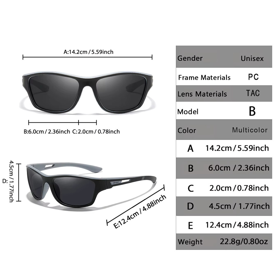 LOISRUBY Sonnenbrille, Unisex, Vollrand, rechteckig, Kunststoff, multicolour - Bild 2