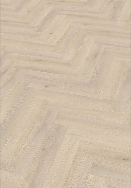 Check One Click-Vinylboden Weitenhagen Oak Herringbone in Braun und Beige - Bild 1