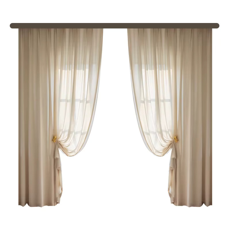 byetee Tüllvorhang als Sichtschutz und Dekoration in Transparent und Light Yellow, Höhe: 350 cm, 400 cm oder 500 cm - Bild 2