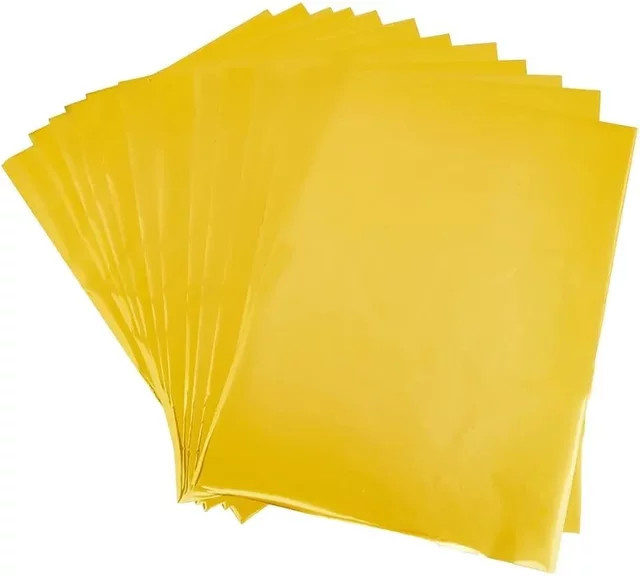 50 Stück Gold Heißfolien-Transferpapier A4 für DIY Basteln und Prägung, B: 20,7 cm, H: 29 cm - Bild 1