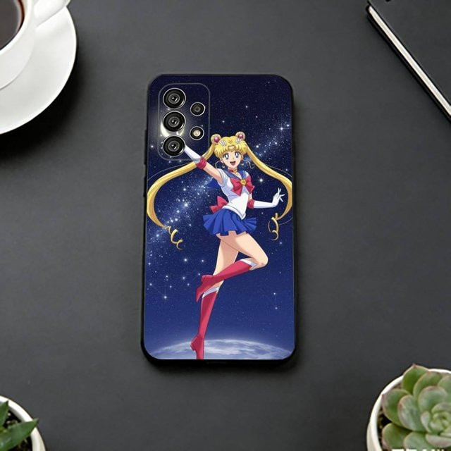 Sailor Moon Anime Handyhülle für Samsung Galaxy S20 Plus 5G in Schwarz - Bild 1
