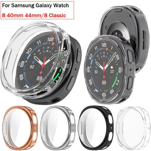 Samsung Smartwatch Hülle, Kunststoff, Schwarz, Galaxy Watch 8 - Bild 1