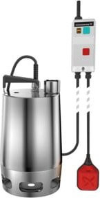 Grundfos Schmutzwasserpumpe UNILIFT AP35.40.08.A3.V aus Edelstahl in Silber mit 10m Kabel und Rp 1 1/2 IG - Bild 1