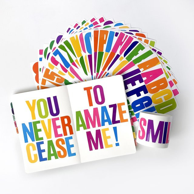 318 Stück selbstklebende Alphabet-Aufkleber aus Vinyl in Multicolour, Buchstabenhöhe: 5,1 cm, ideal für DIY und Bastelprojekte - Bild 1