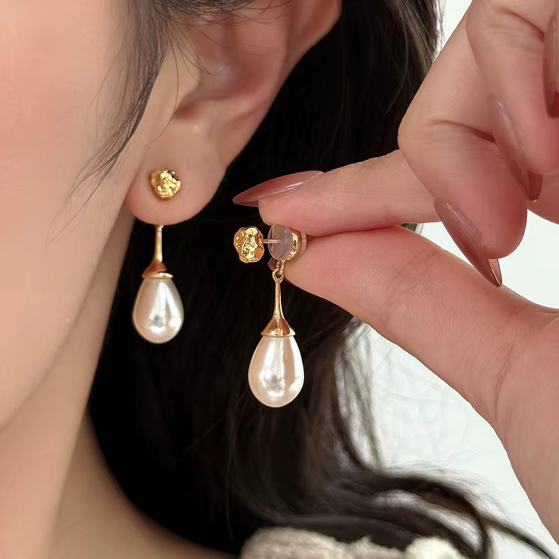 Taoya Anhänger-Ohrringe, Perle, Gold, Damen - Bild 4