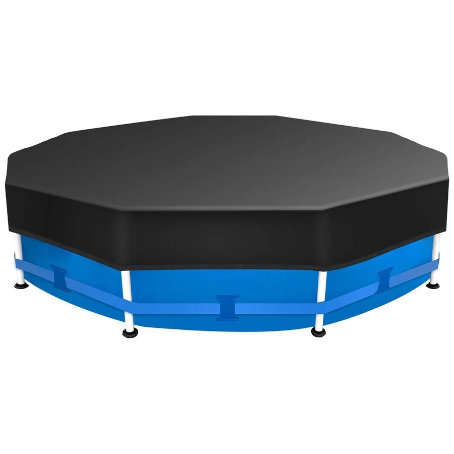 Sekey Poolabdeckung rund aus Polyester in Blau und Schwarz mit Durchmesser: 244 cm - Bild 2