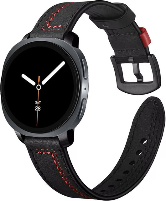 Uhrenarmband Leder, Schwarz, für Samsung Galaxy Watch 8 - Bild 1