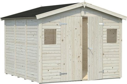 Palmako Dan Holz-Gartenhaus aus Fichte mit Satteldach und Boden in Braun B/H/T: 295 x 220 x 280 cm - Bild 2