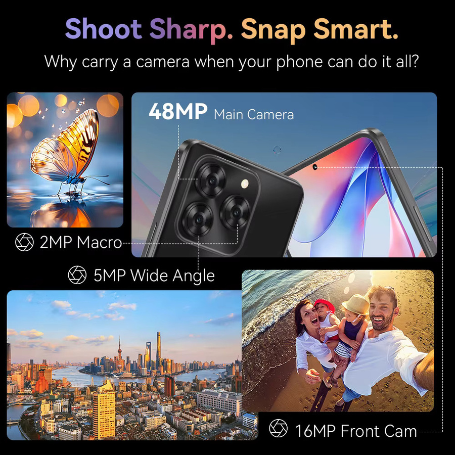 Cubot Note 60 Android 15 Smartphone mit 7,2 Zoll 120Hz Display, 16GB RAM, 128GB ROM und 48MP Kamera, 7000mAh Akku - Bild 4