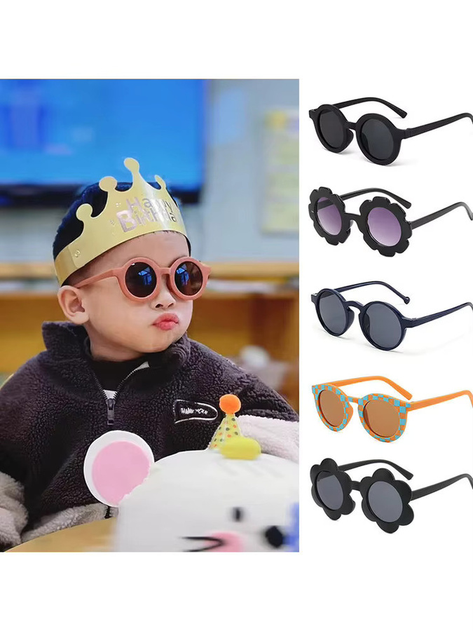 ZUXUB Kindersonnenbrille, Vollrand, round, Kunststoff - Bild 3