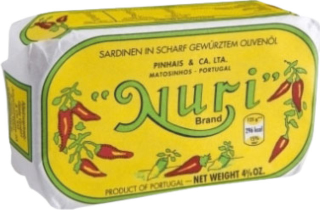 Nuri Sardinen in scharf gewürztem Olivenöl 125 g - Bild 1