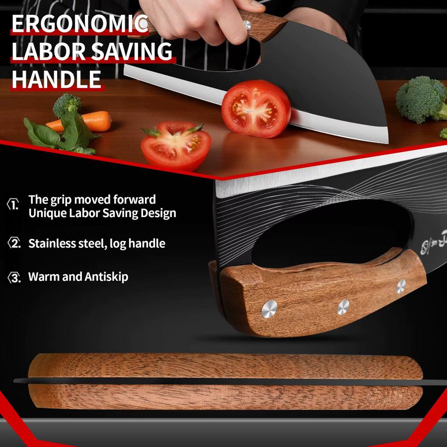 PLYS Chef Knife mit Holzgriff und Messerabdeckung - Bild 4