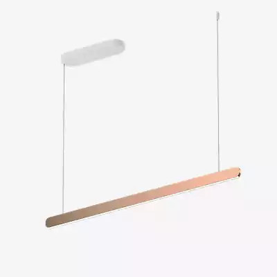 Occhio Mito Volo 100 Fix Up Table Pendelleuchte LED mit Roségold und weißem Baldachin, x-tra warm (2.200-3.500 K) - Bild 1