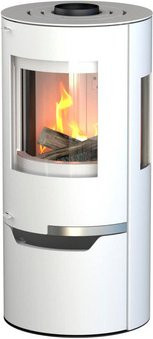THERMIA Kaminofen Hiron Trio in Weiß aus Stahl mit 6 kW Leistung - Bild 1