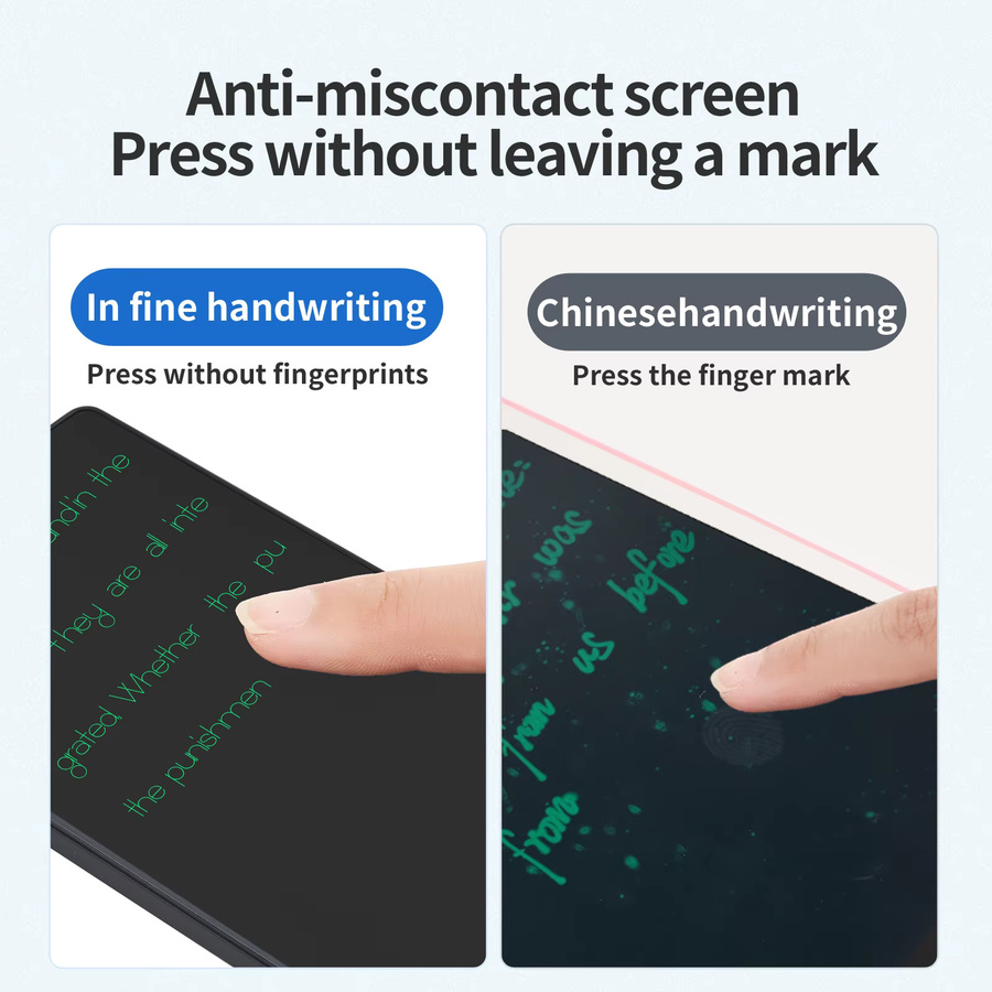 CHILDSMILEY LCD-Schreibtablett 6,5 Zoll mit Vollbild-Display und superfeiner Handschrift, magnetischer Skizzenblock in Schwarz - Bild 4